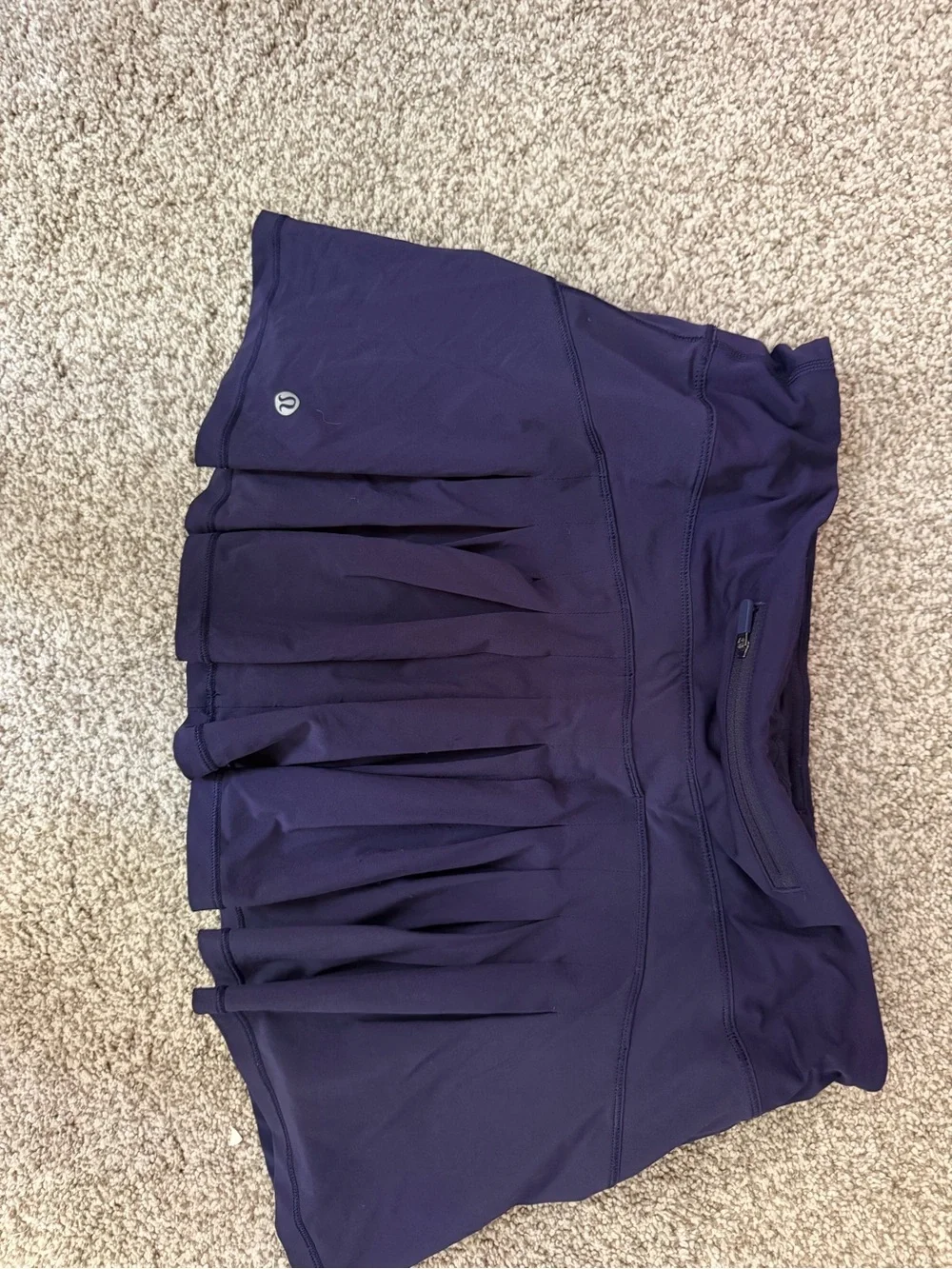 lululemon athletica navy blue athletic skort